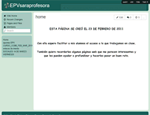 Tablet Screenshot of epvsaraprofesora.wikispaces.com