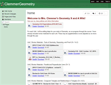 Tablet Screenshot of clemmergeometry.wikispaces.com