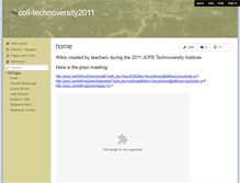 Tablet Screenshot of coll-technoversity2011.wikispaces.com