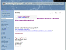 Tablet Screenshot of bearsenglishpage2010-2011.wikispaces.com
