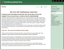 Tablet Screenshot of continuouslearners.wikispaces.com