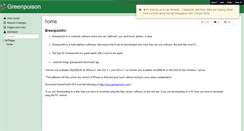 Desktop Screenshot of greenpoison.wikispaces.com