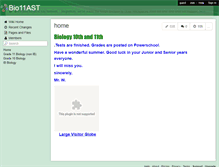 Tablet Screenshot of bio11ast.wikispaces.com