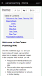 Mobile Screenshot of careerplanning.wikispaces.com