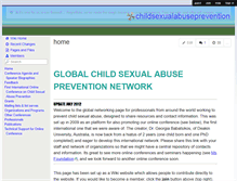 Tablet Screenshot of childsexualabuseprevention.wikispaces.com