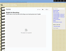 Tablet Screenshot of englishforeverything.wikispaces.com