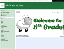 Tablet Screenshot of 5thgradewolves.wikispaces.com