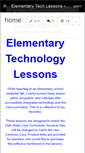 Mobile Screenshot of elementarytechlessons.wikispaces.com