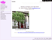 Tablet Screenshot of gramercyarts.wikispaces.com