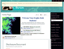 Tablet Screenshot of burtonmath.wikispaces.com