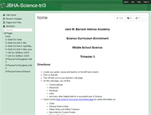 Tablet Screenshot of jbha-science-tri3.wikispaces.com