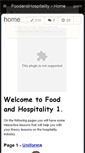 Mobile Screenshot of foodandhospitality.wikispaces.com