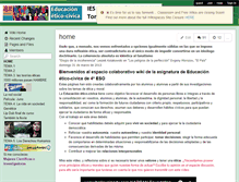 Tablet Screenshot of etica4iescmc.wikispaces.com