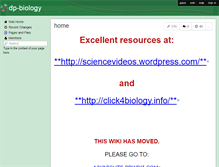 Tablet Screenshot of dp-biology.wikispaces.com