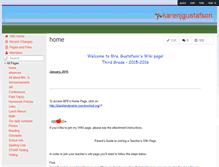 Tablet Screenshot of karenjgustafson.wikispaces.com