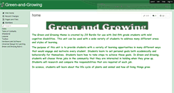 Desktop Screenshot of green-and-growing.wikispaces.com