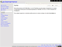 Tablet Screenshot of javiiesmarmenor.wikispaces.com