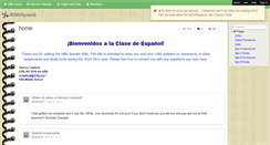 Desktop Screenshot of jhmsspanish.wikispaces.com