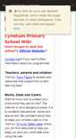 Mobile Screenshot of lyneham.wikispaces.com