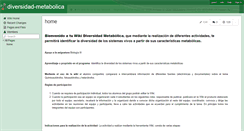 Desktop Screenshot of diversidad-metabolica.wikispaces.com