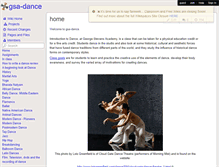 Tablet Screenshot of gsa-dance.wikispaces.com