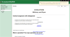 Desktop Screenshot of evolutionwikirw.wikispaces.com