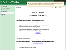 Tablet Screenshot of evolutionwikirw.wikispaces.com