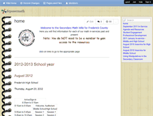 Tablet Screenshot of fcpssecmath.wikispaces.com