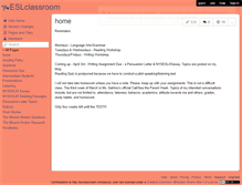 Tablet Screenshot of eslclassroom.wikispaces.com