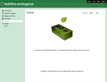 Tablet Screenshot of ladrillos-ecologicos.wikispaces.com