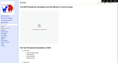 Desktop Screenshot of candidatesbeliefs08.wikispaces.com