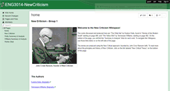 Desktop Screenshot of eng3014-newcriticism.wikispaces.com