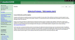 Desktop Screenshot of cteedtech2009.wikispaces.com