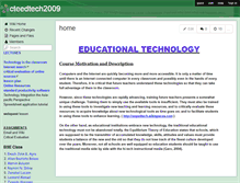 Tablet Screenshot of cteedtech2009.wikispaces.com