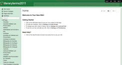 Desktop Screenshot of literaryterms2011.wikispaces.com