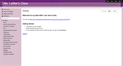 Desktop Screenshot of lemarclass.wikispaces.com