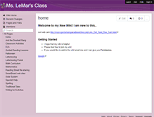 Tablet Screenshot of lemarclass.wikispaces.com