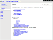 Tablet Screenshot of delarme-ap-world.wikispaces.com