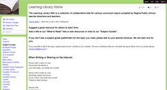 Desktop Screenshot of learninglibrary.wikispaces.com