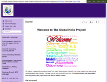 Tablet Screenshot of aglobalhello.wikispaces.com