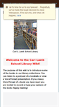 Mobile Screenshot of carllambschool.wikispaces.com