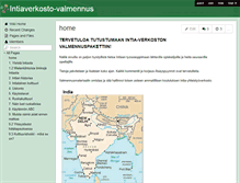 Tablet Screenshot of intiaverkosto-valmennus.wikispaces.com