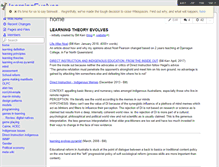 Tablet Screenshot of learningevolves.wikispaces.com