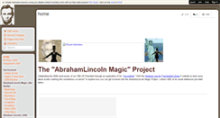 Desktop Screenshot of abrahamlincolnmagic.wikispaces.com