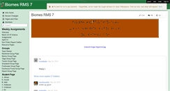 Desktop Screenshot of biomesrms7.wikispaces.com