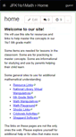 Mobile Screenshot of jfk1to1math.wikispaces.com