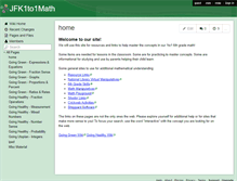 Tablet Screenshot of jfk1to1math.wikispaces.com