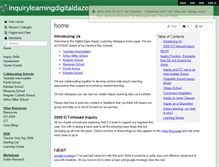 Tablet Screenshot of inquirylearningdigitaldaze.wikispaces.com