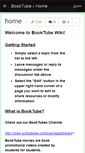 Mobile Screenshot of booktube.wikispaces.com