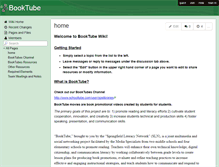 Tablet Screenshot of booktube.wikispaces.com